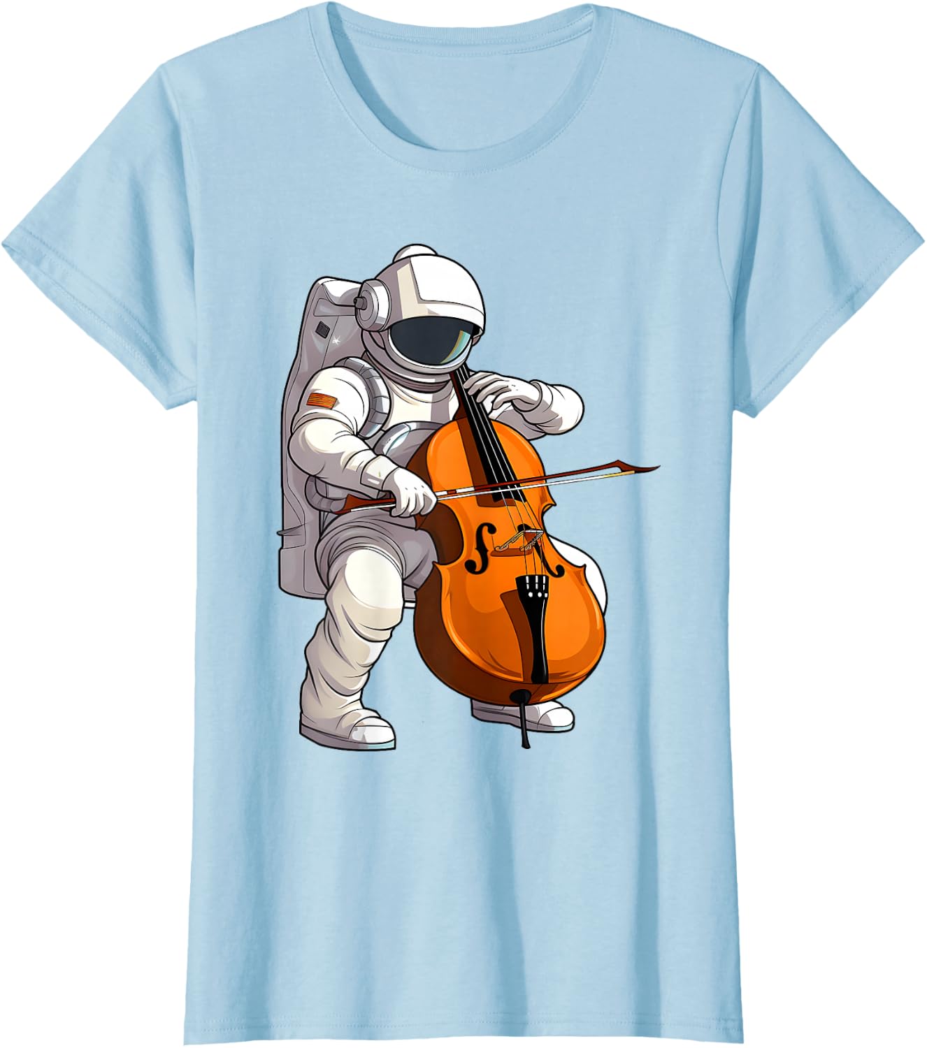 Cool Cello Art Cellist Music Cello Player Astronaut Design T-Shirt