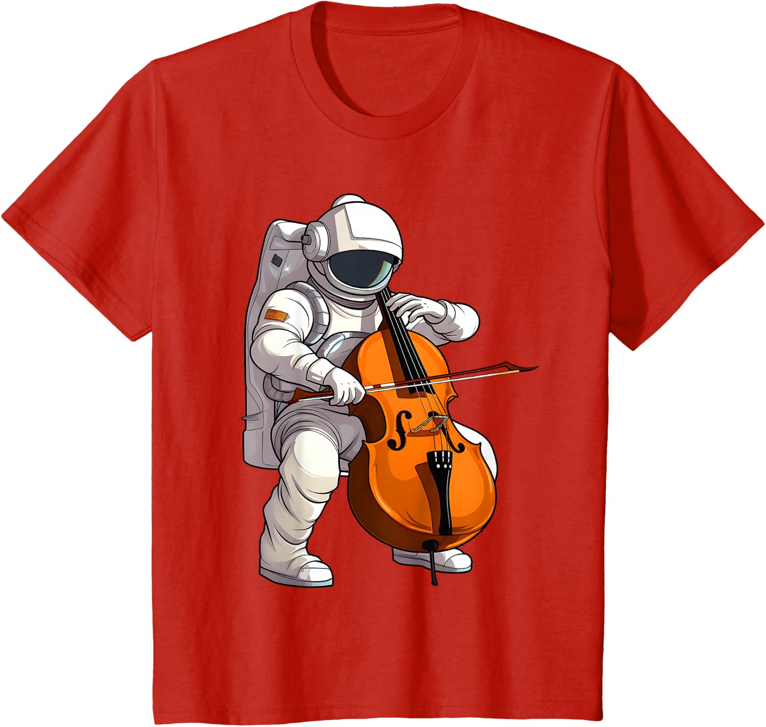 Cool Cello Art Cellist Music Cello Player Astronaut Design T-Shirt