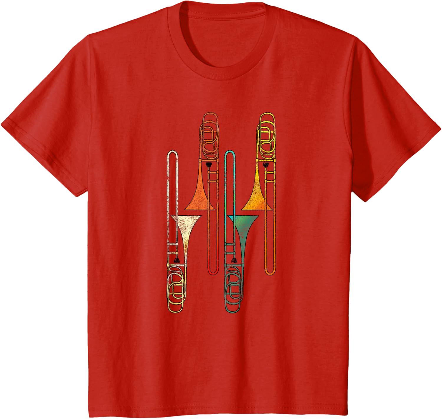 Retro Trombone - Jazz T-Shirt