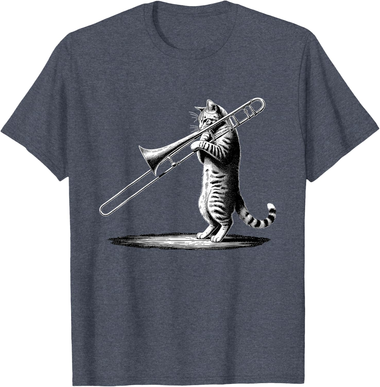 Cat Playing Trombone Player Trombonist Instrument T-Shirt