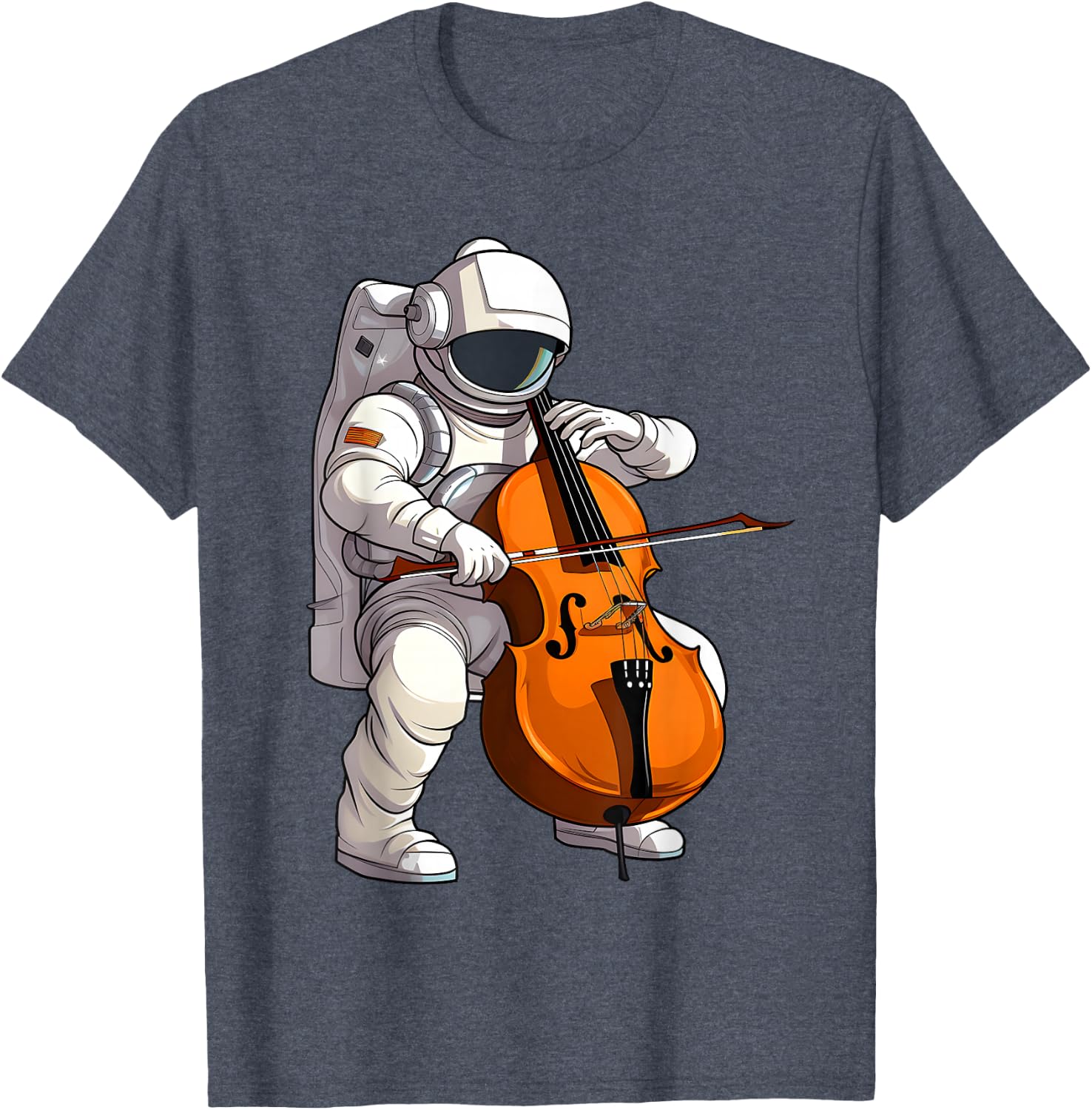 Cool Cello Art Cellist Music Cello Player Astronaut Design T-Shirt