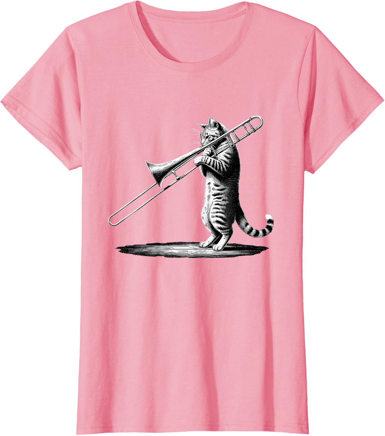 Cat Playing Trombone Player Trombonist Instrument T-Shirt