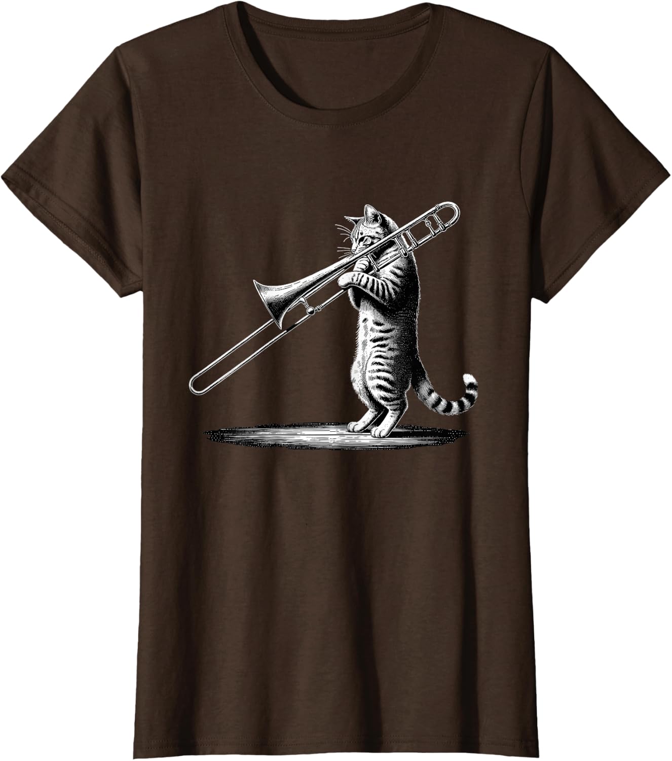 Cat Playing Trombone Player Trombonist Instrument T-Shirt