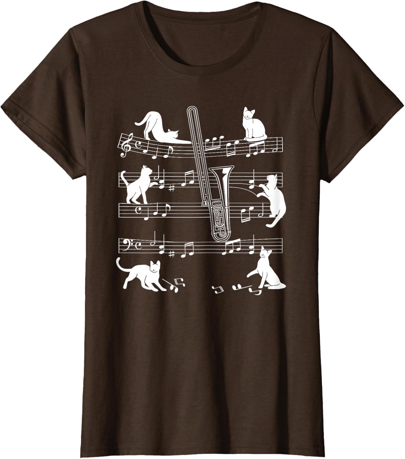 Trombonist Cats for Cat Loving Trombone Players T-Shirt