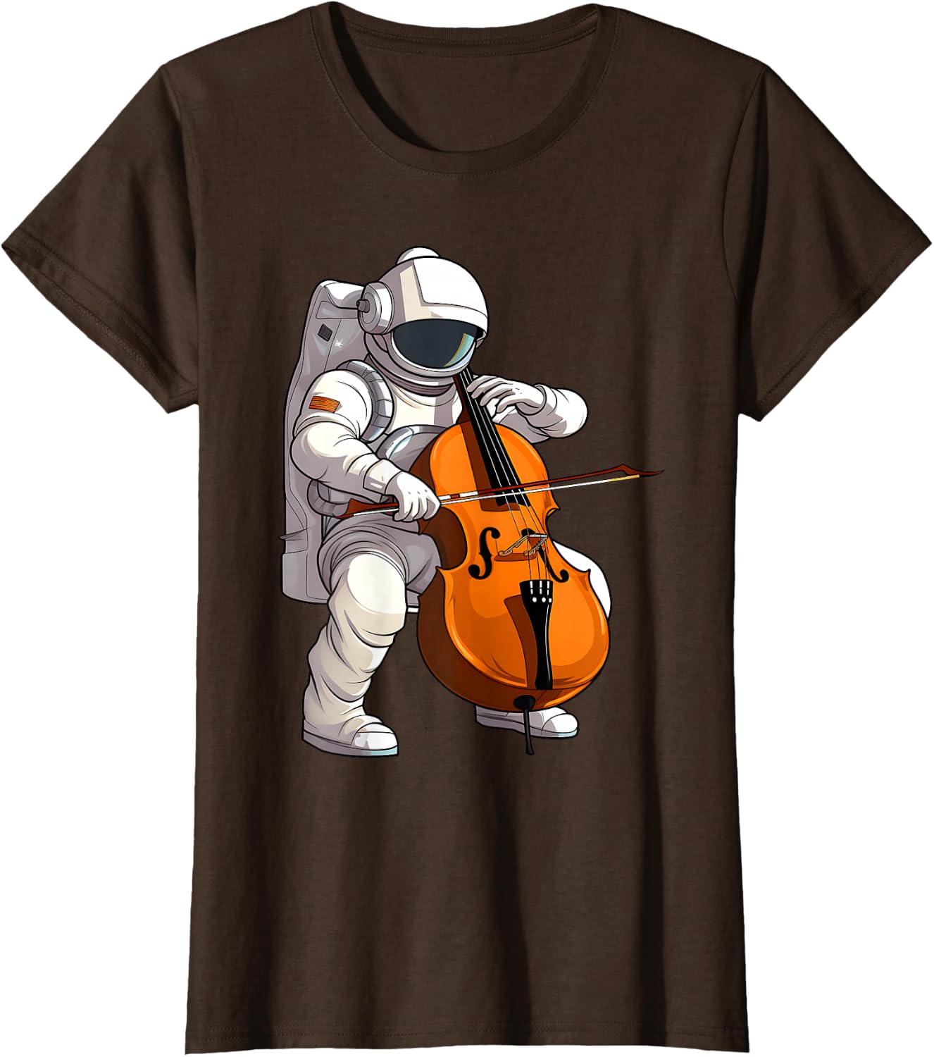 Cool Cello Art Cellist Music Cello Player Astronaut Design T-Shirt