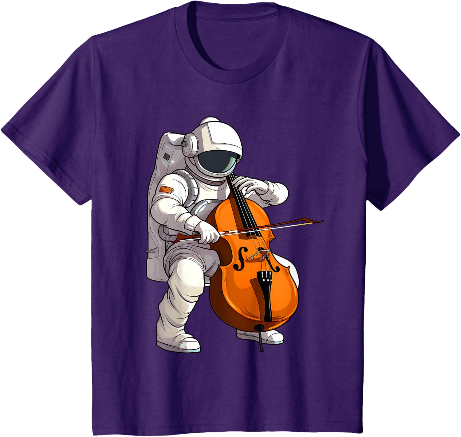 Cool Cello Art Cellist Music Cello Player Astronaut Design T-Shirt