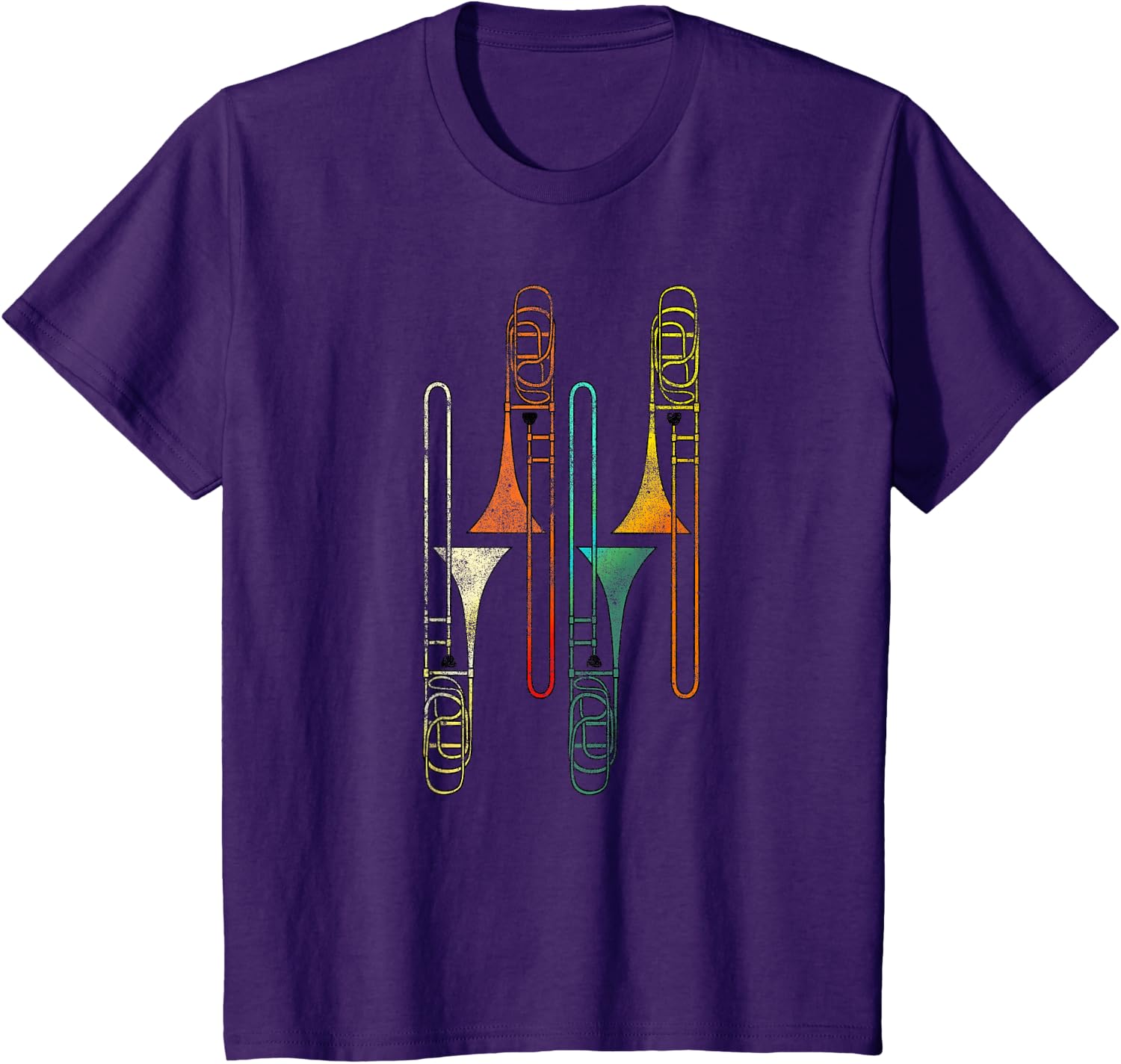 Retro Trombone - Jazz T-Shirt