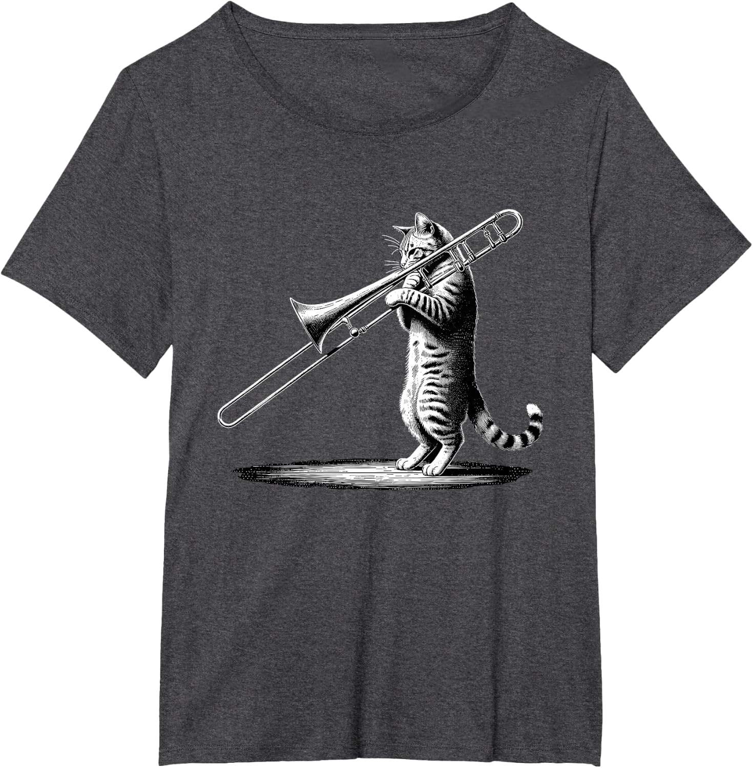 Cat Playing Trombone Player Trombonist Instrument T-Shirt