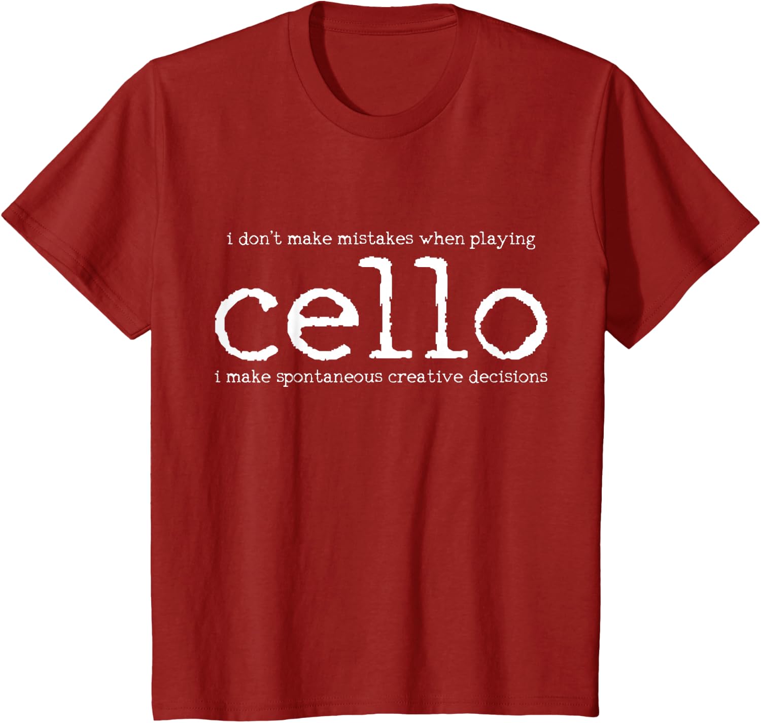Cello Player Cellist Funny Gift T-Shirt Small