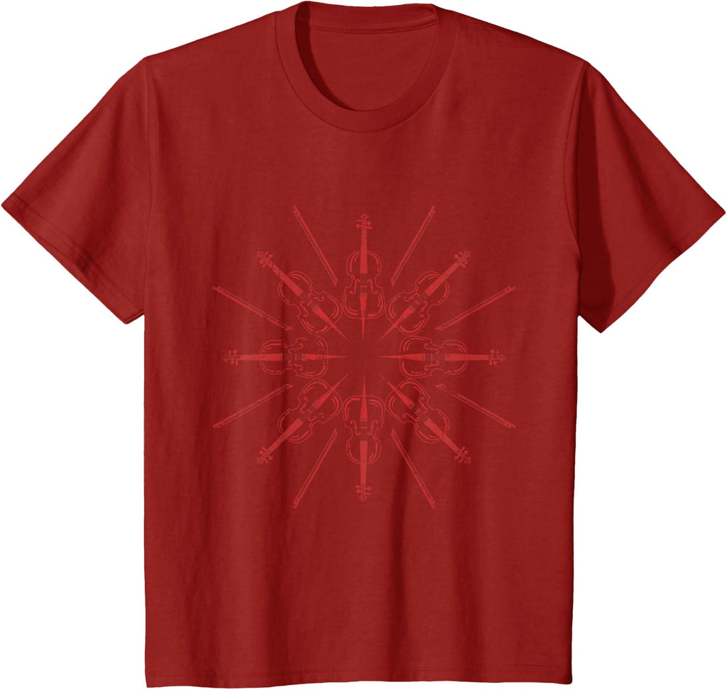 Cellists Music Gift Christmas Snowflake Cello T-Shirt
