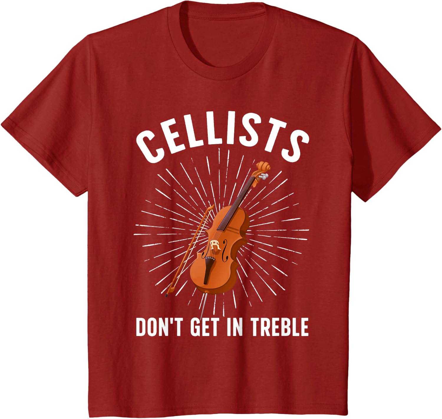 Best Cello Player Art for Men Women Kids Cello Lover Cellist T-Shirt
