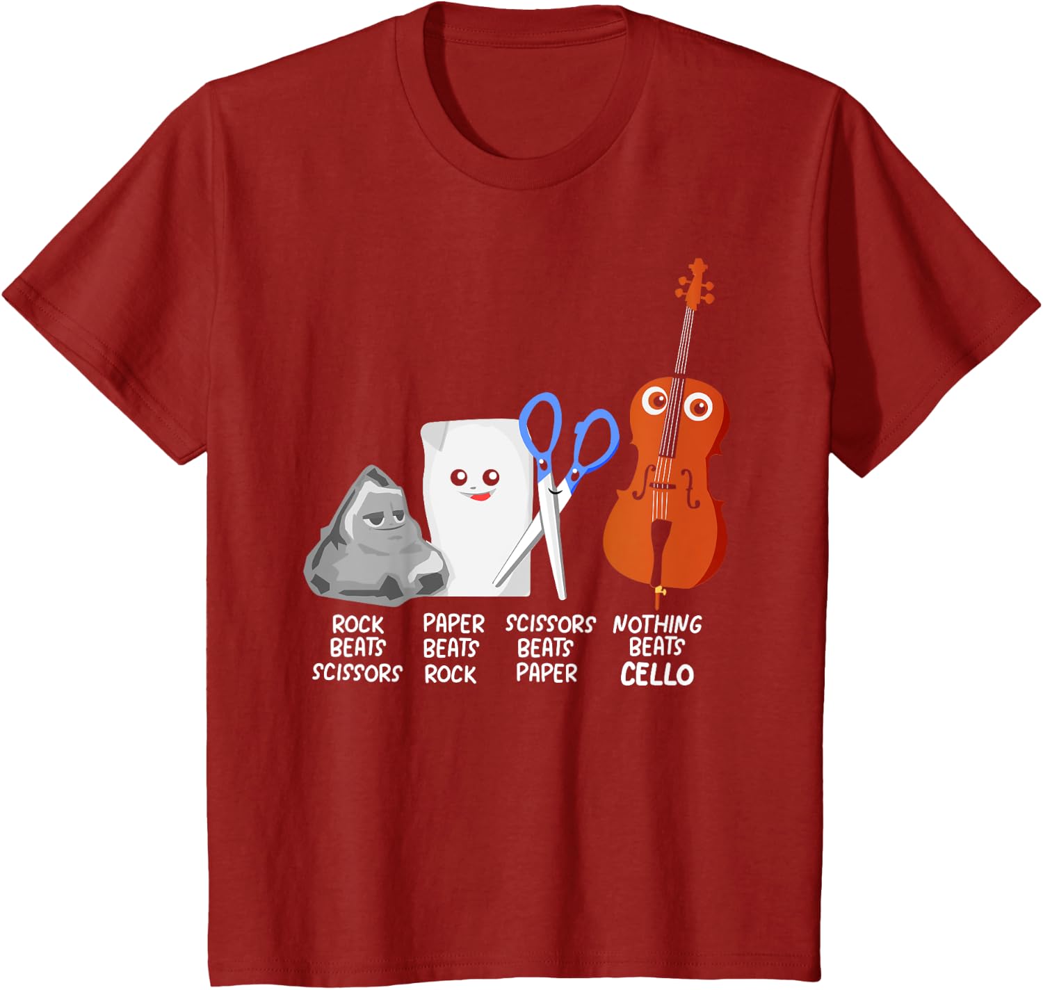 Nothing Beats Cello Quote Shirt Funny Cellist Gift Kids T-Shirt