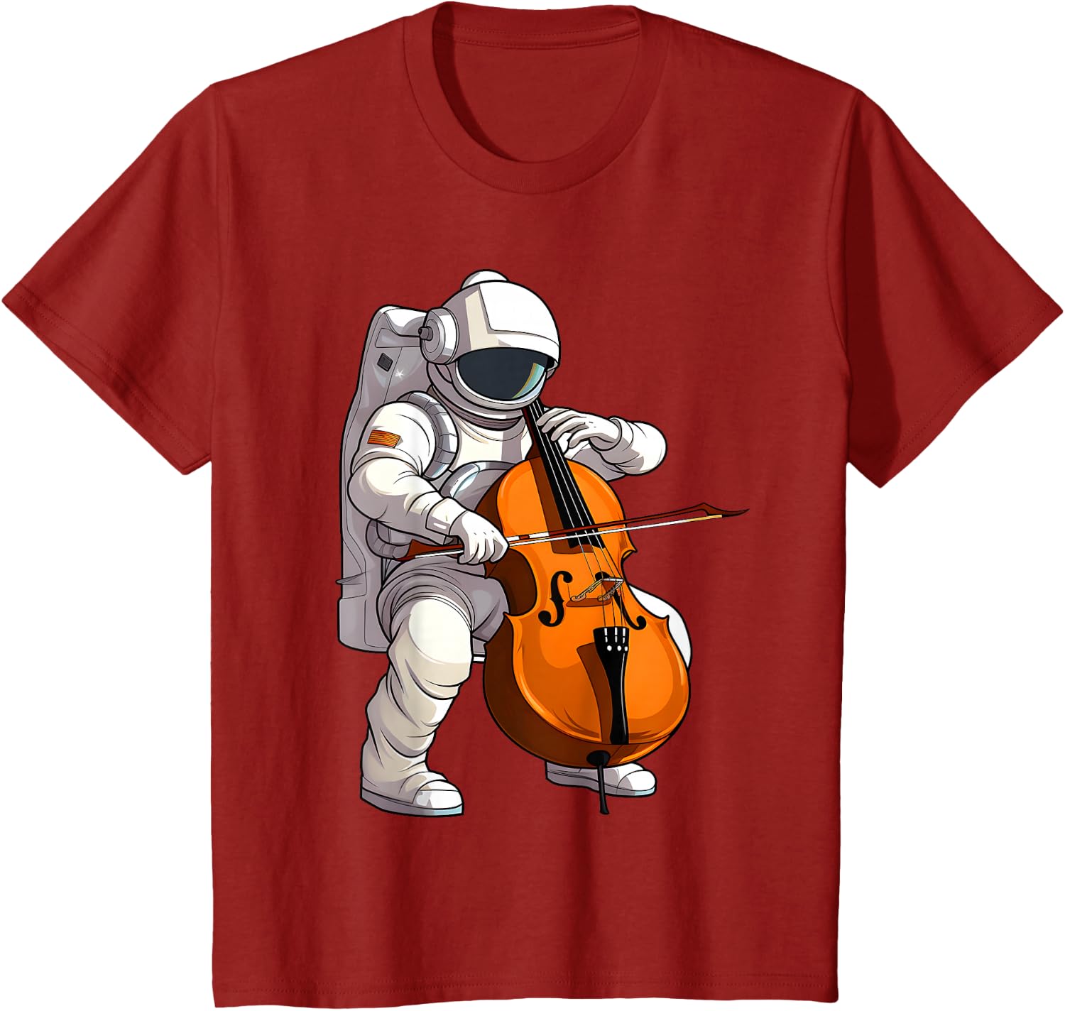 Cool Cello Art Cellist Music Cello Player Astronaut Design T-Shirt