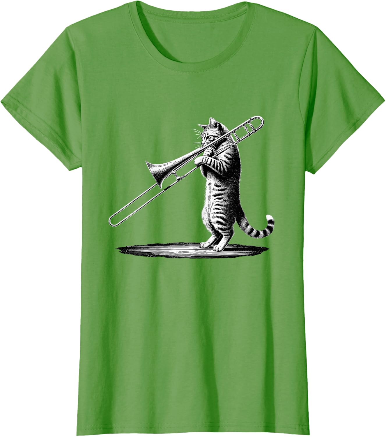 Cat Playing Trombone Player Trombonist Instrument T-Shirt
