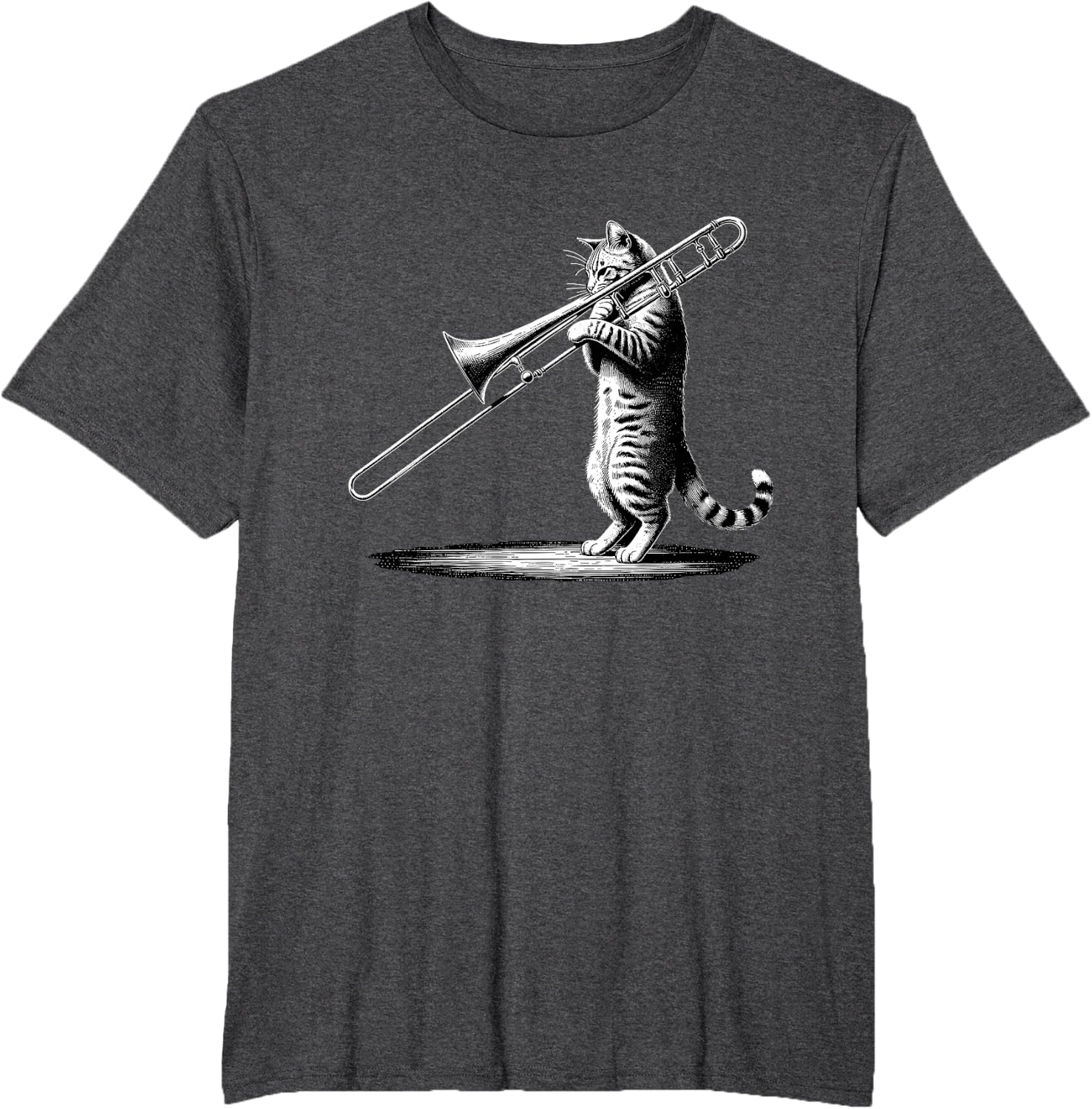 Cat Playing Trombone Player Trombonist Instrument T-Shirt