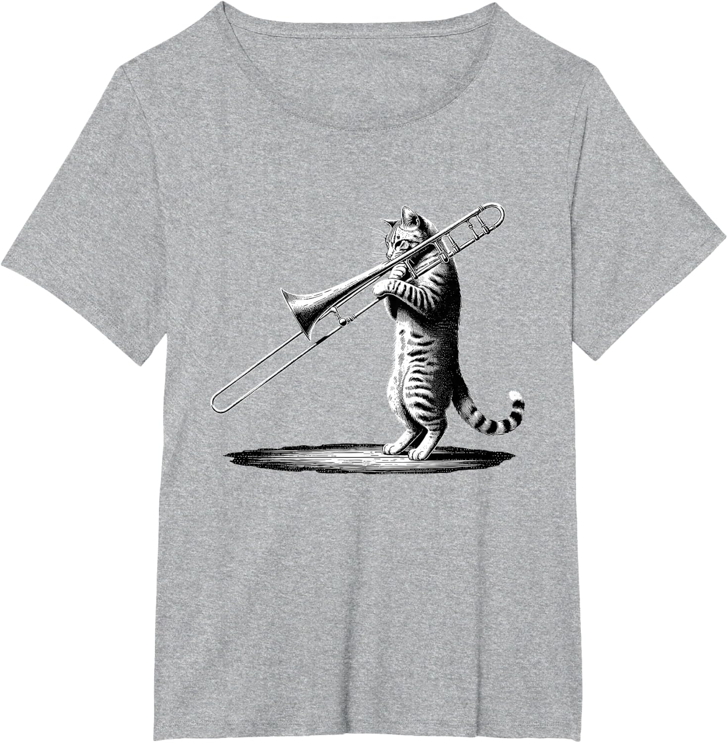 Cat Playing Trombone Player Trombonist Instrument T-Shirt