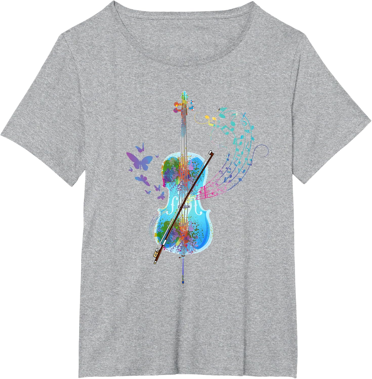 Classical Musical Instrument Colorful Cello T-Shirt