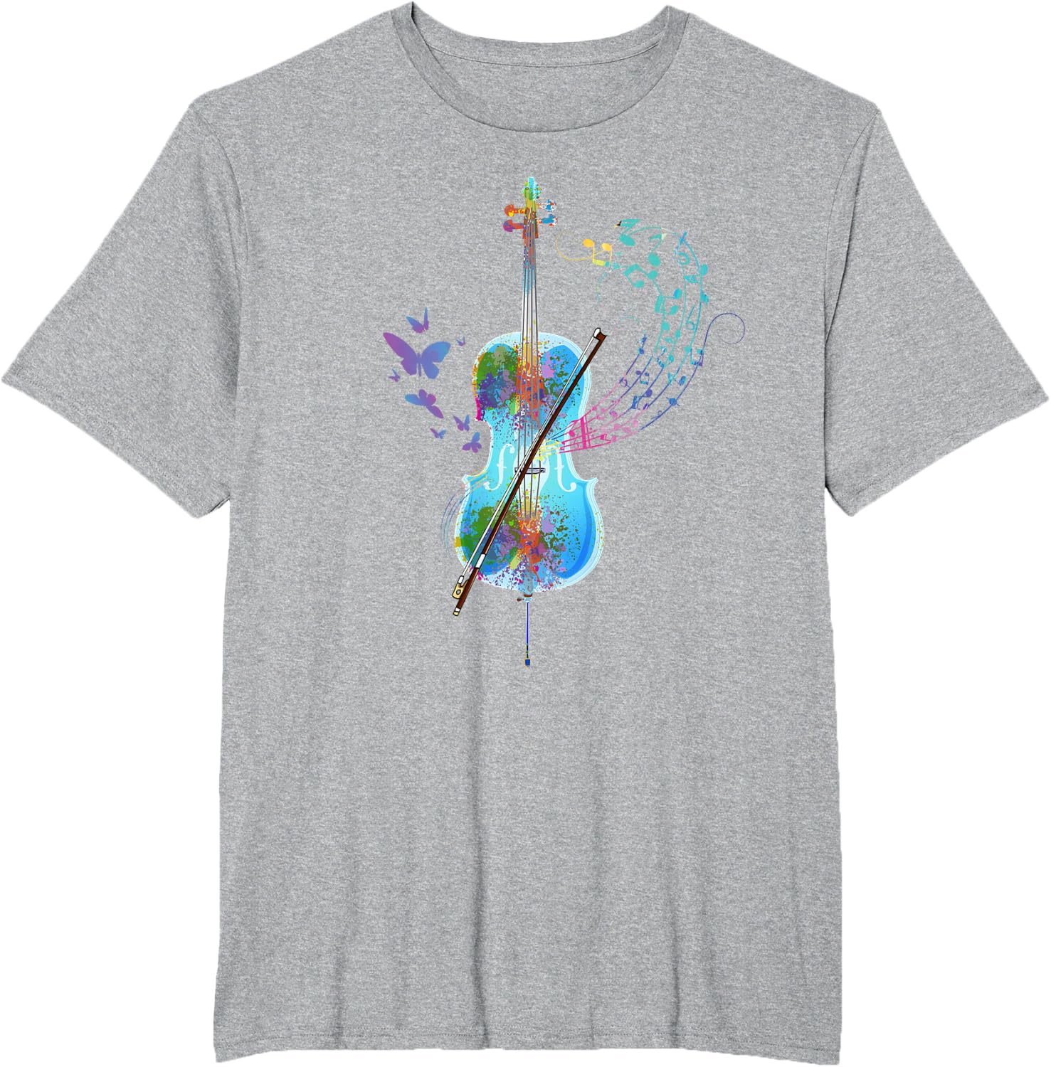 Classical Musical Instrument Colorful Cello T-Shirt