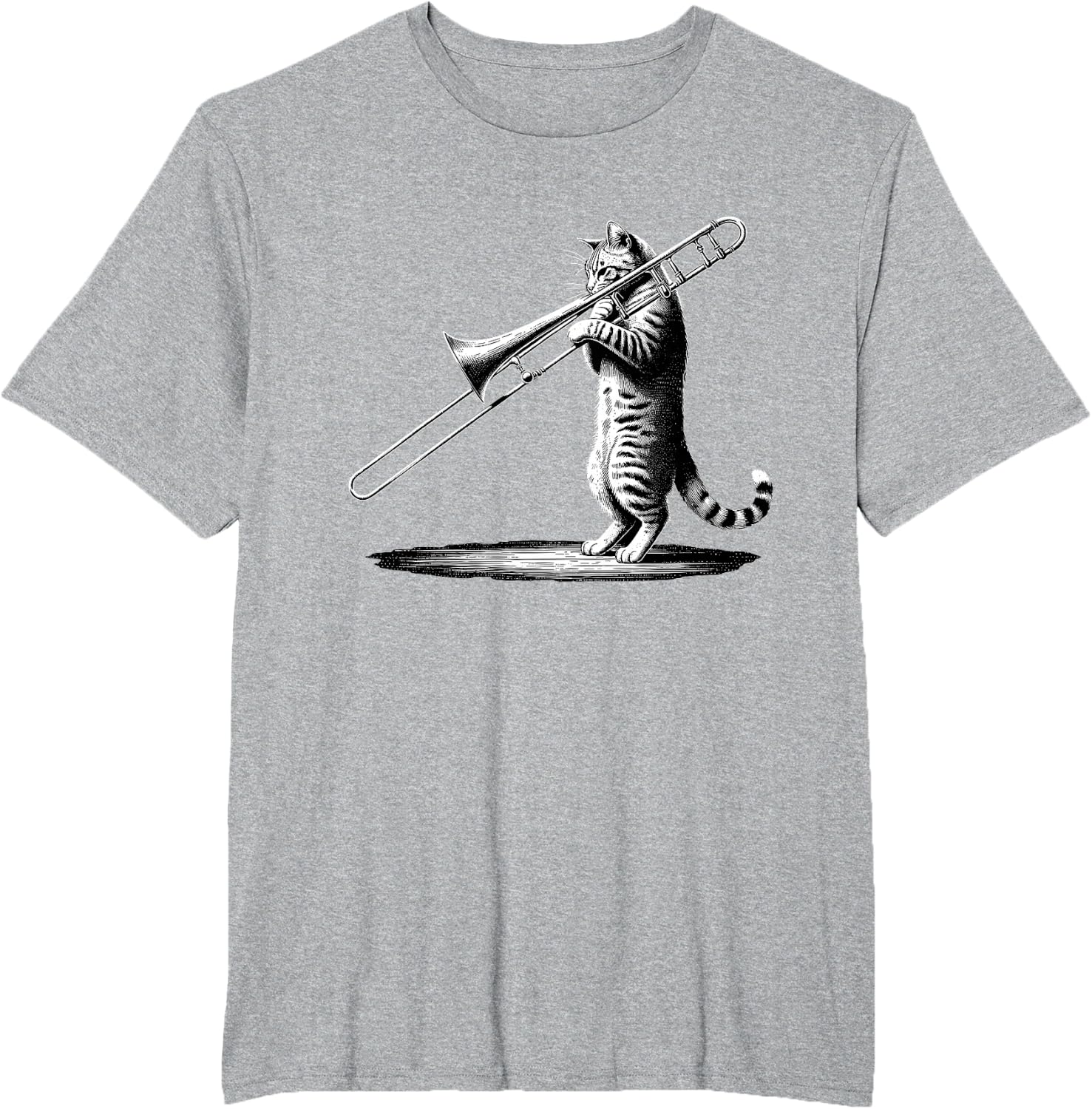 Cat Playing Trombone Player Trombonist Instrument T-Shirt