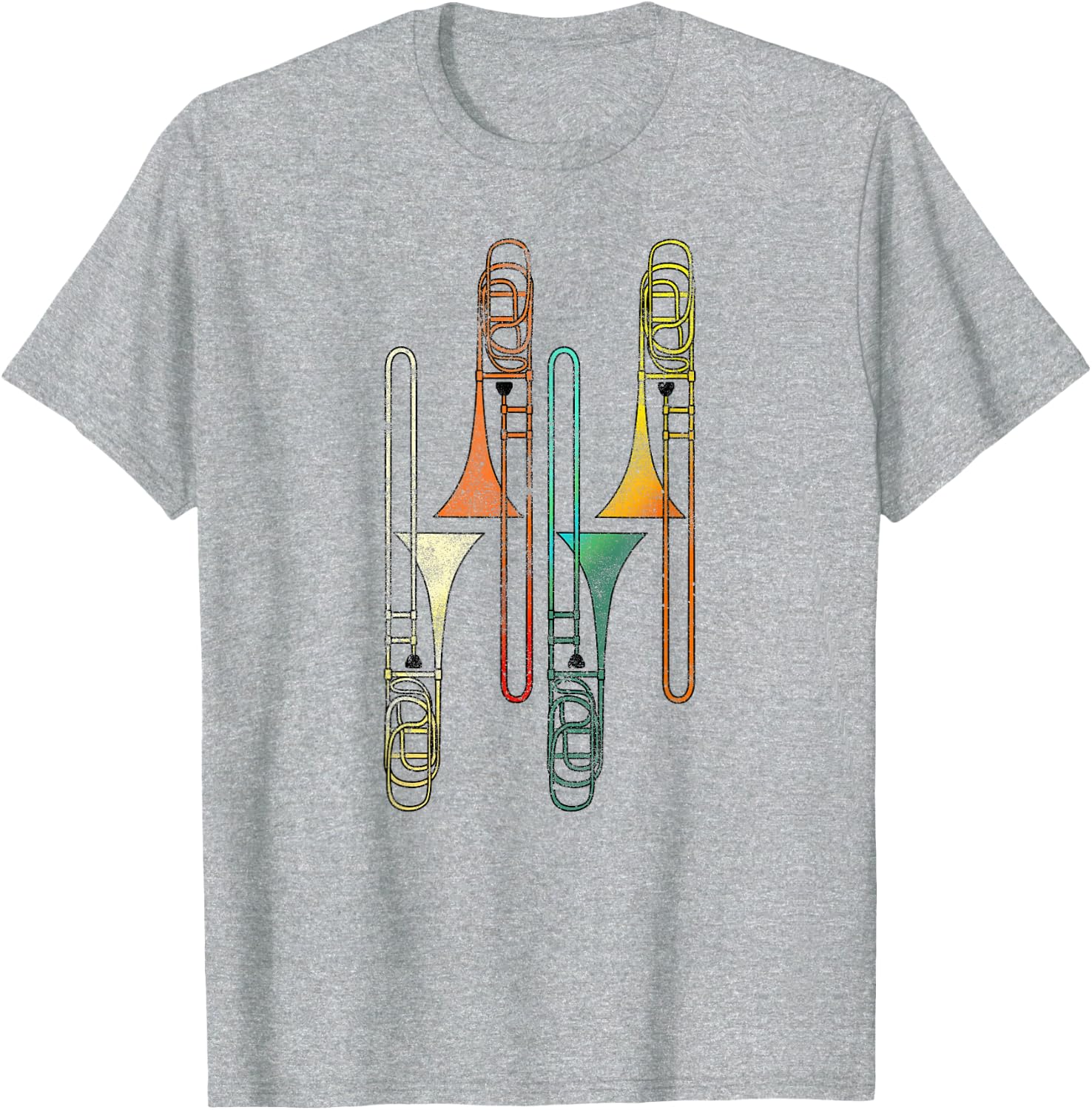 Retro Trombone - Jazz T-Shirt