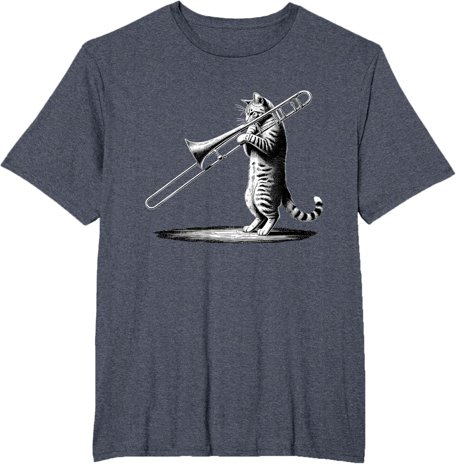Cat Playing Trombone Player Trombonist Instrument T-Shirt
